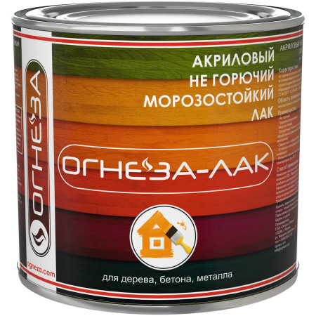 Огнезащитный лак, ОГНЕЗА-ЛАК-ОД, бесцветный, глянцевый, (2,4 л)